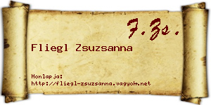 Fliegl Zsuzsanna névjegykártya