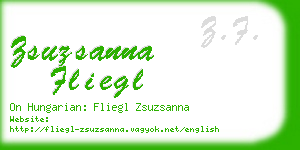 zsuzsanna fliegl business card